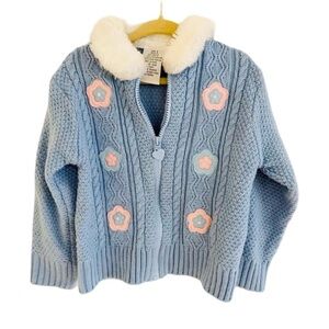 Pretty Faux Fur-Lined Cardigan